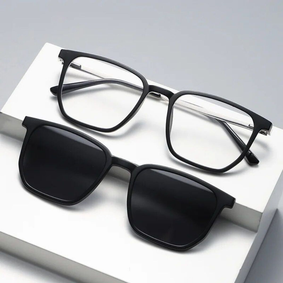 GENERICO - Lentes ópticos clip on polarizados 5 en 1 2376 uv 400 magnético