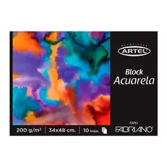 ARTEL - Block Fabriano Acuarela 34x48 10 Hjs -