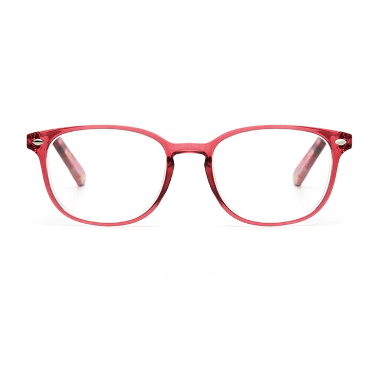 JM - Lentes de Lectura Presbicia +150 Rojo Anteojos Graduados Ópticos