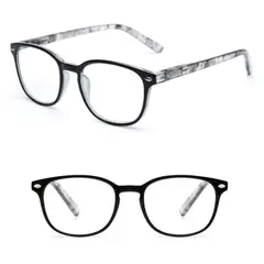JM - Lentes de Lectura Presbicia +150 Negro Anteojos Graduados Ópticos