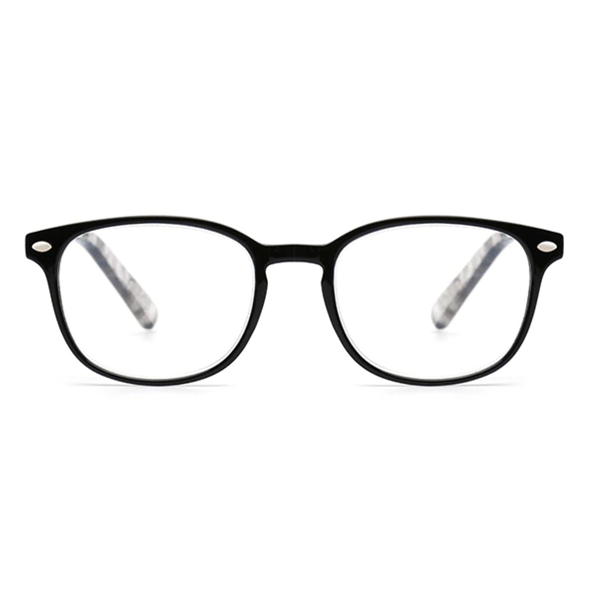 JM - Lentes de Lectura Presbicia +150 Negro Anteojos Graduados Ópticos