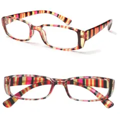 JM - Lente Lectura 2.00 Naranjo Anteojos Graduados Presbicia Ópticos