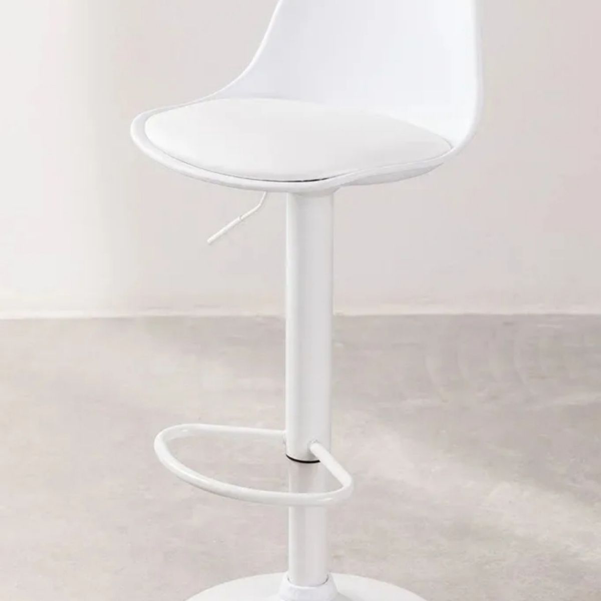 ARTIHOGAR - Pack 2 Pisos Bar Taburete De Luxe Tulipan Blancas/Blanco