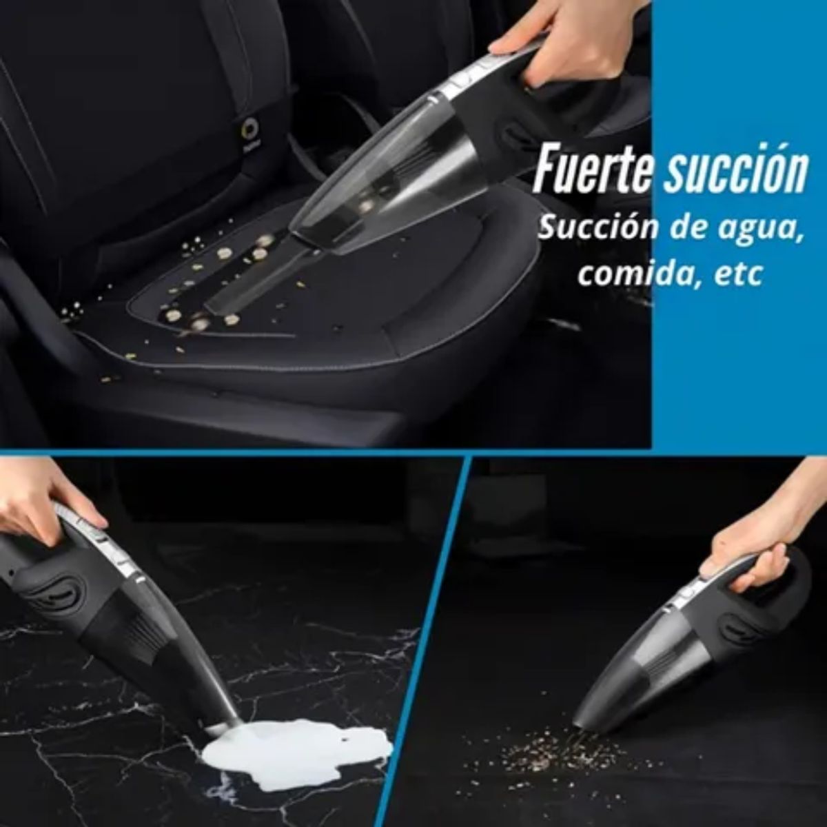 MOVI - ASPIRADORA INHALAMBRICA AUTO Y CASA CON ACCESORIOS