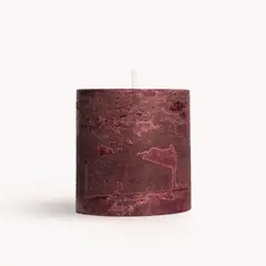 GENERICO - Velas Burdeo Artesanales - Hechas a Mano 10x15cm