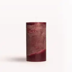 GENERICO - Velas Burdeo Artesanales - Hechas a Mano 7x15cm