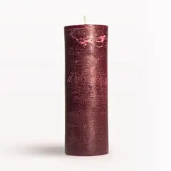 GENERICO - Velas Burdeo Artesanales - Hechas a Mano 7x20cm