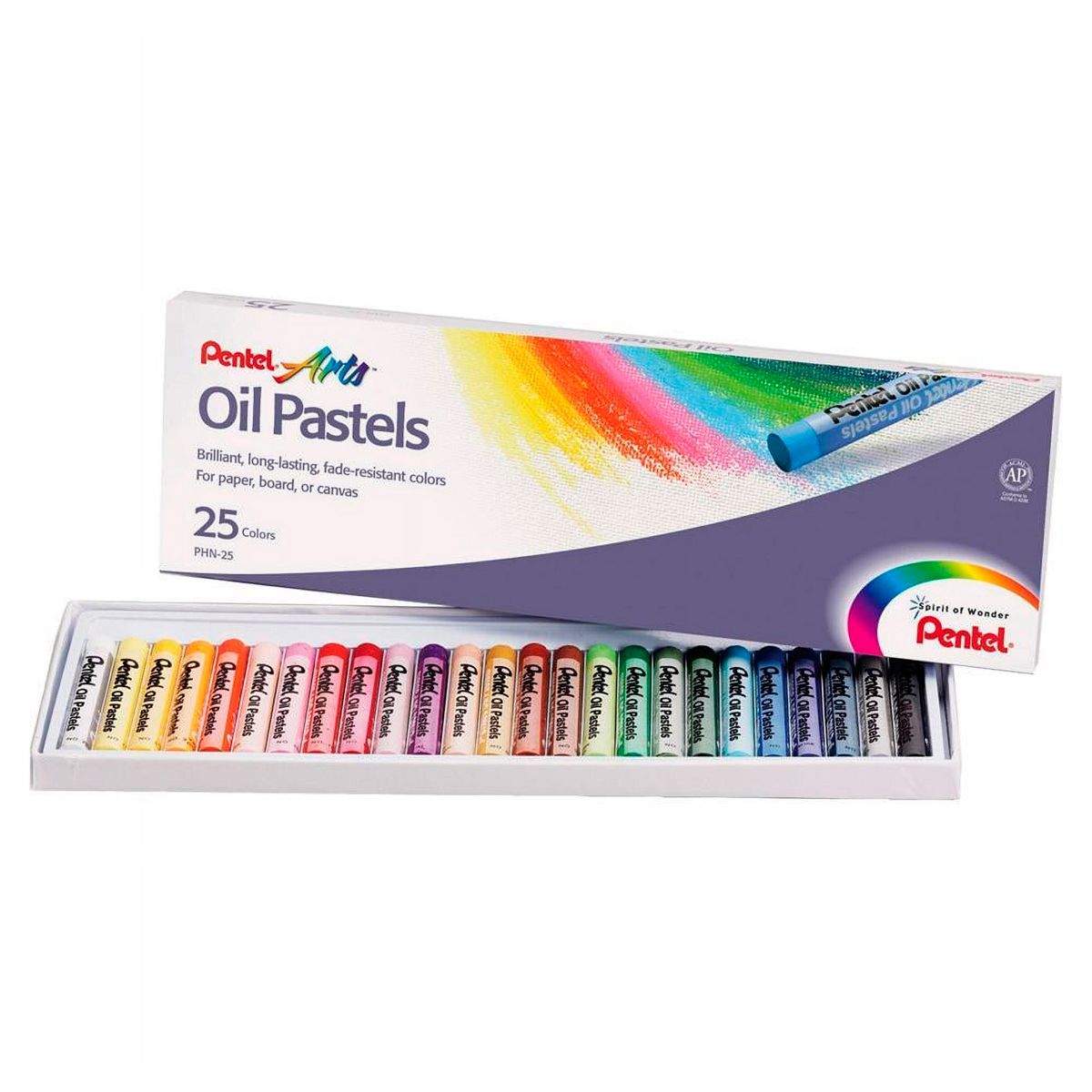 PENTEL - Estuche Pasteles 25 Colores - Pentel