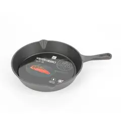 HOMEWELL - Sarten Fierro Hierro Fundido 25 cm - Color Negro