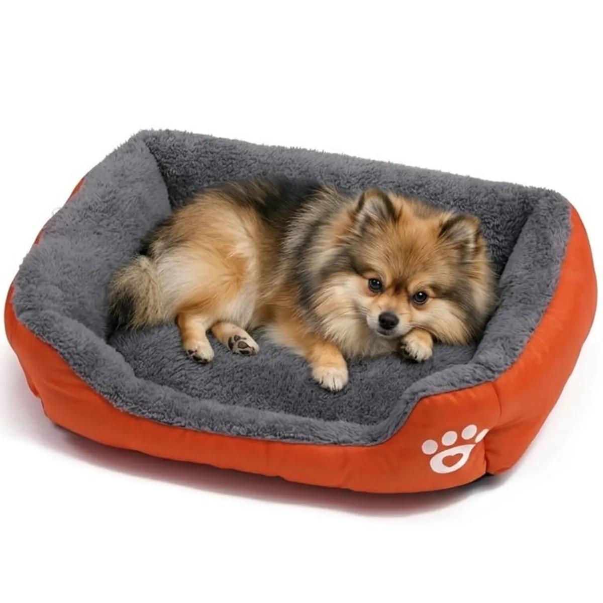MASCO TODO - Cama Ultrasuave para mascotas Color Naranja Talla L
