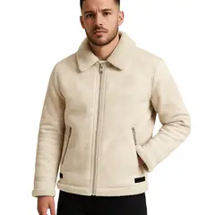 D'JOE - Chaqueta Ecocuero Vintage Grecia Hombre