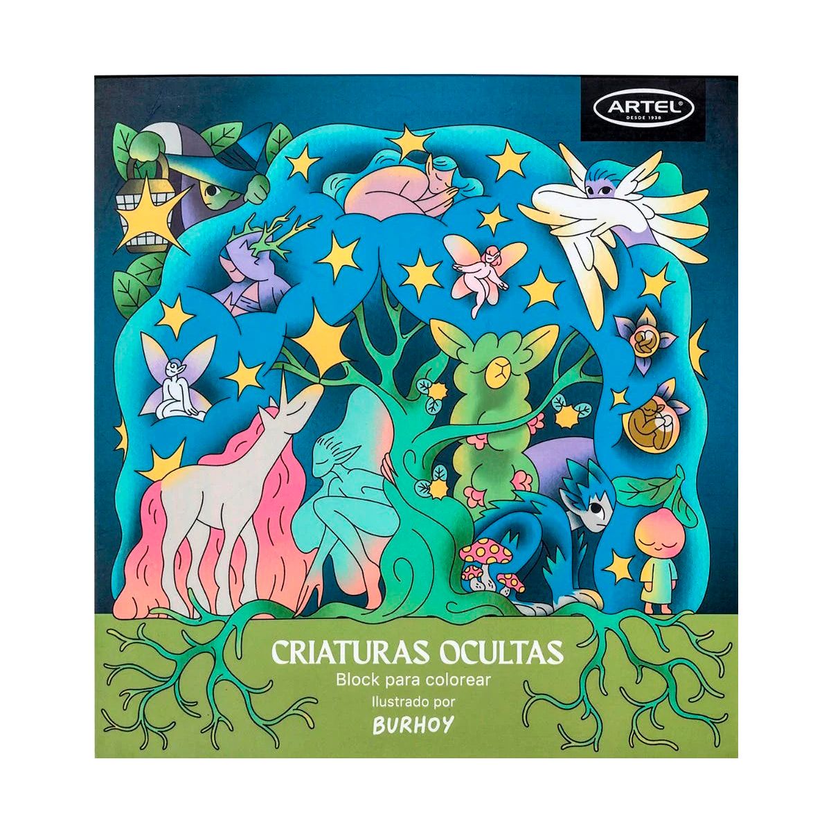 ARTEL - Blocks para colorear Criaturas Ocultas - Artel