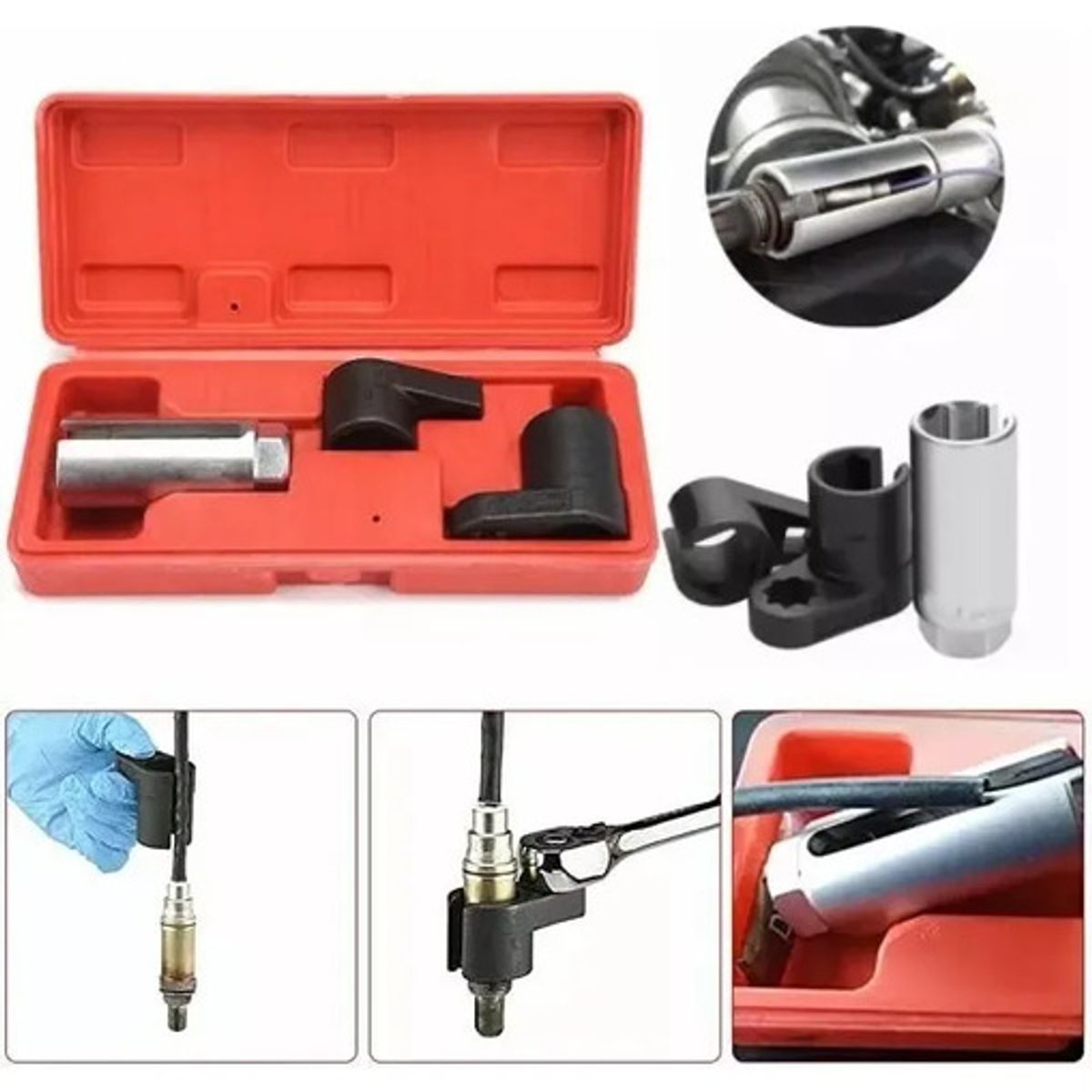 GENERICO - Kit 3 Dados Sensor Oxigeno 3 Pcs 1/2 Y 3/8 Pro