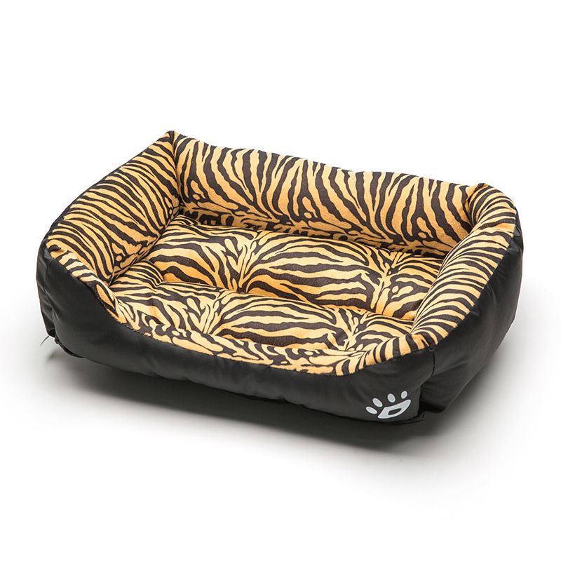 GENERICO - Cama Ultrasuave para Mascotas Animal Print Tigre Talla XL