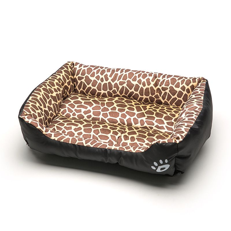 GENERICO - Cama Ultrasuave para mascotas Animal Print Leopardo Talla M