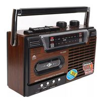 Radio Cassette Vintage Amfm Mp3 Sd Usb 220v O Pilas Retro