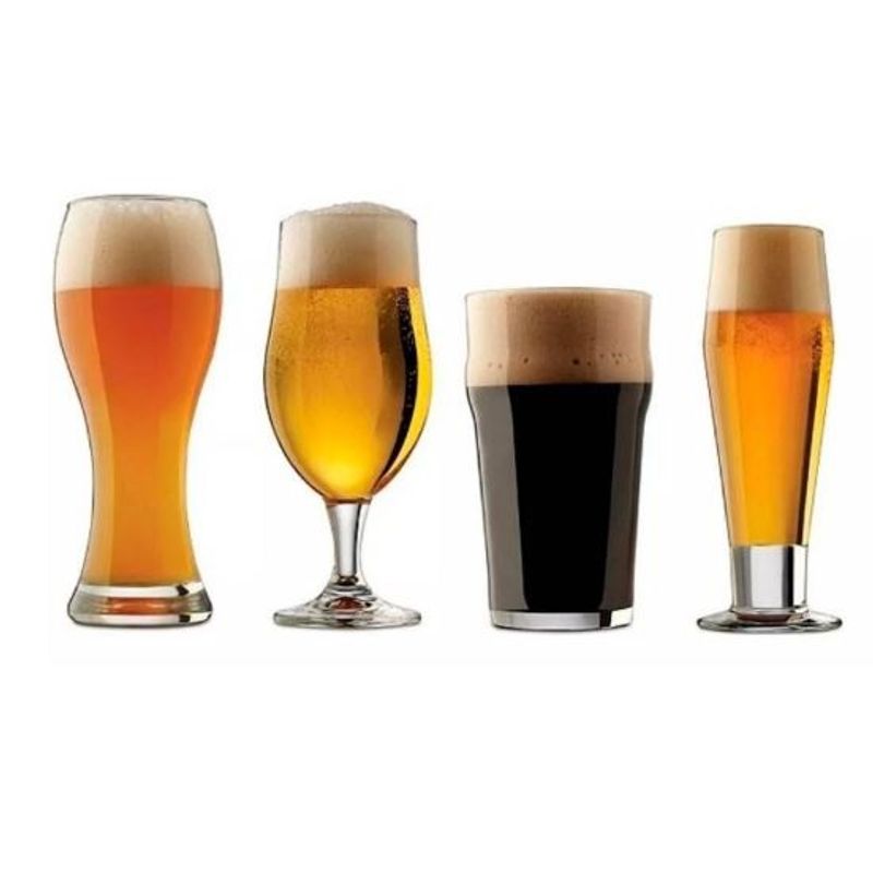 GLASSO - Set De Vasos Glasso Europe Beer 4 Piezas