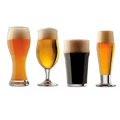 GLASSO - Set De Vasos Europe Beer 4 Piezas