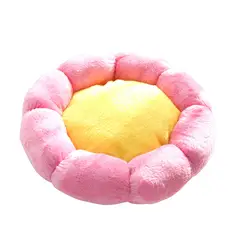 GENERICO - Cama Antiestrés para Mascotas Perros Gatos 55cm Flor Rosa