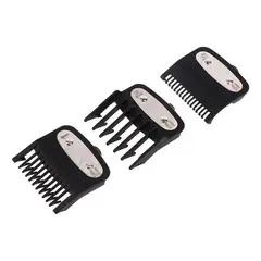 GENERICO - Set 3 Peines Intermedios Para Maquina Negro 0.5 + 1.5 + #1