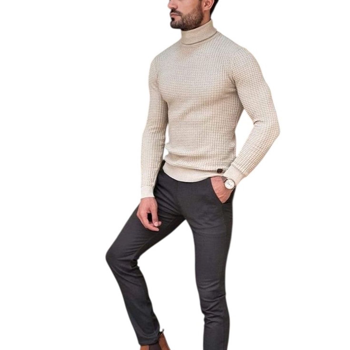 XPRESS RECHARGE - Camiseta Con Cuello De Tortuga beatle Para Hombre