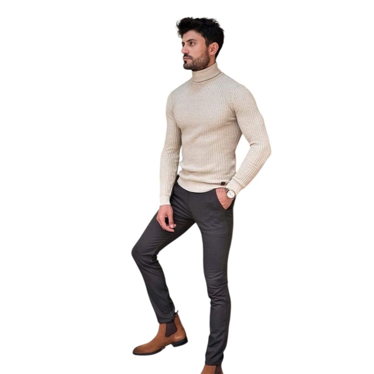 XPRESS RECHARGE - Camiseta Con Cuello De Tortuga beatle Para Hombre