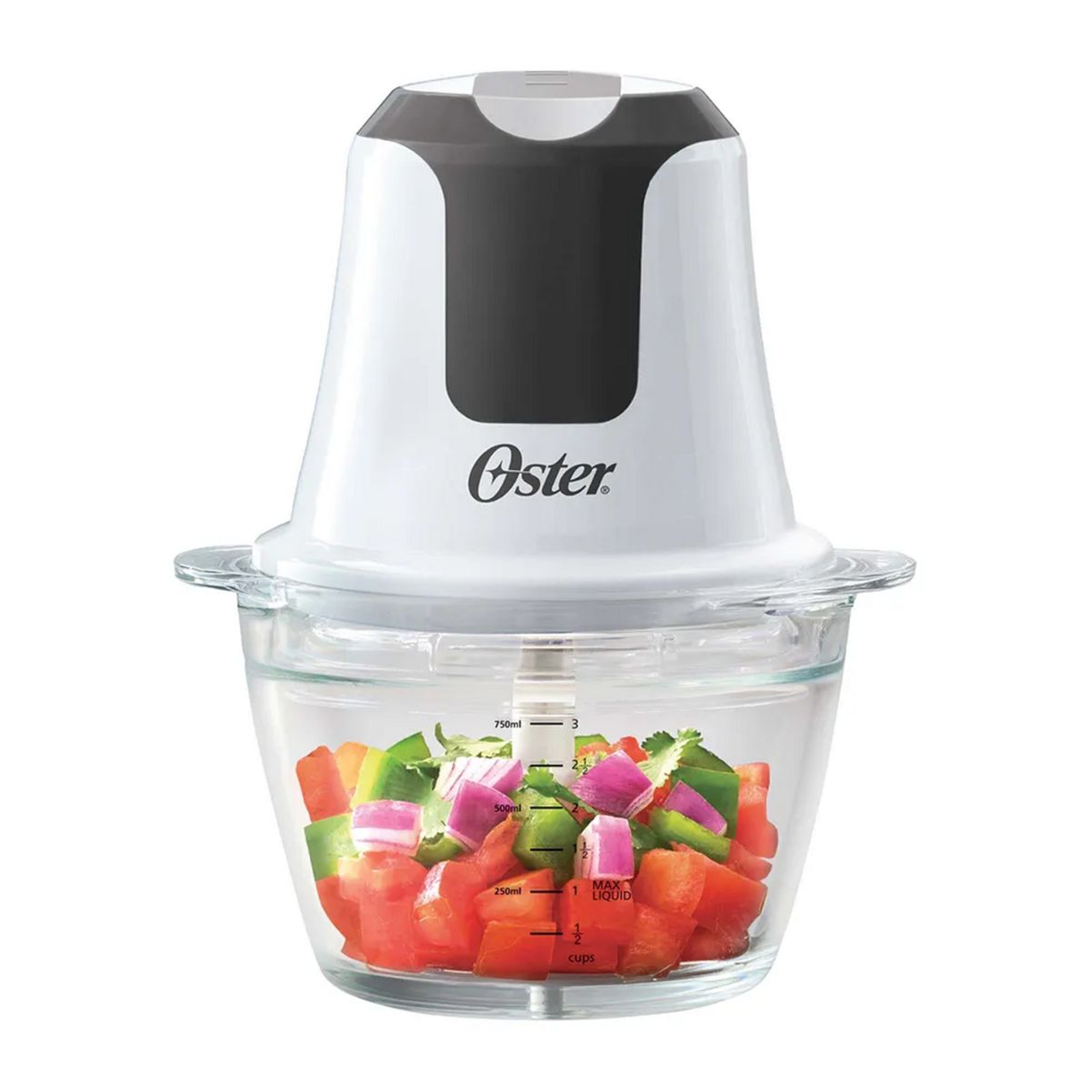 OSTER - Mini Picadora Oster 3 Tazas con Bowl de Vidrio