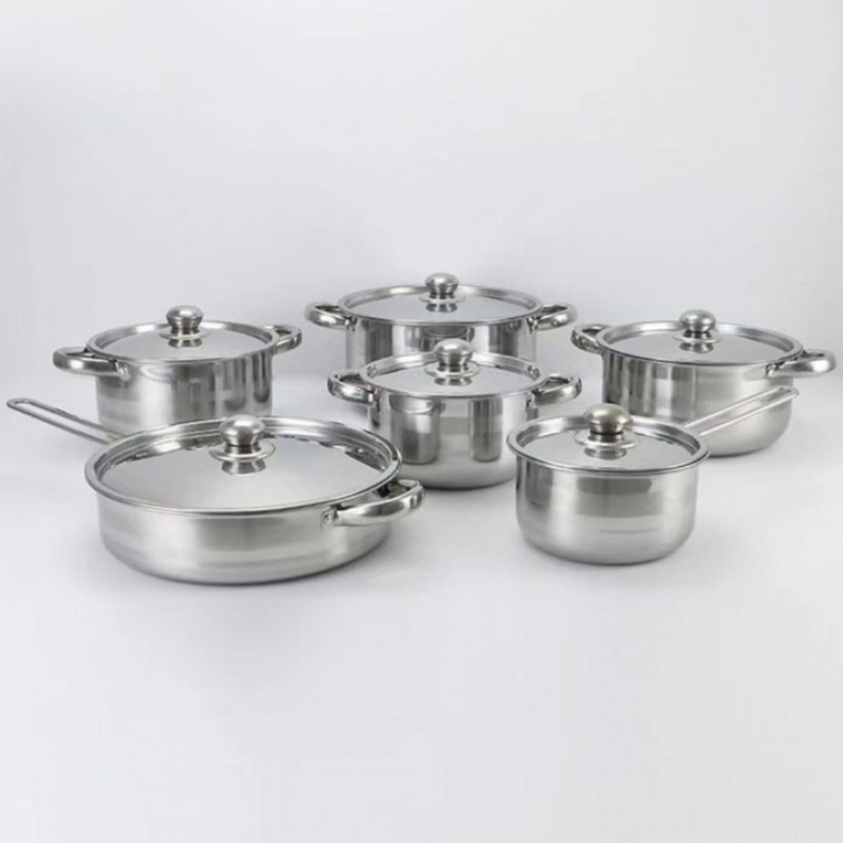 GENERICO - Juego 6 en 1 ANTIADHERENTE: Cocina Sin Límites (Ollas + Sartén)