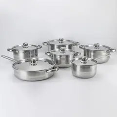 GENERICO - Juego 6 en 1 ANTIADHERENTE: Cocina Sin Límites (Ollas + Sartén)