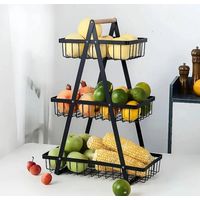 Organizador Cesta Frutas Vegetales Multiuso 3 Niveles