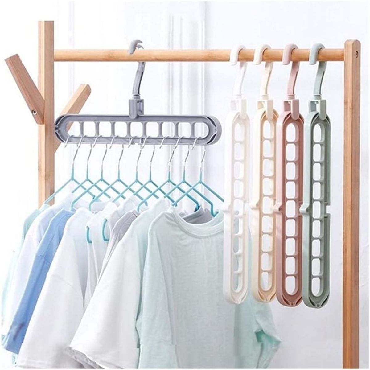 EINICIO - 10 Organizador de Armario Ahorro de Espacio Percha de Ropa