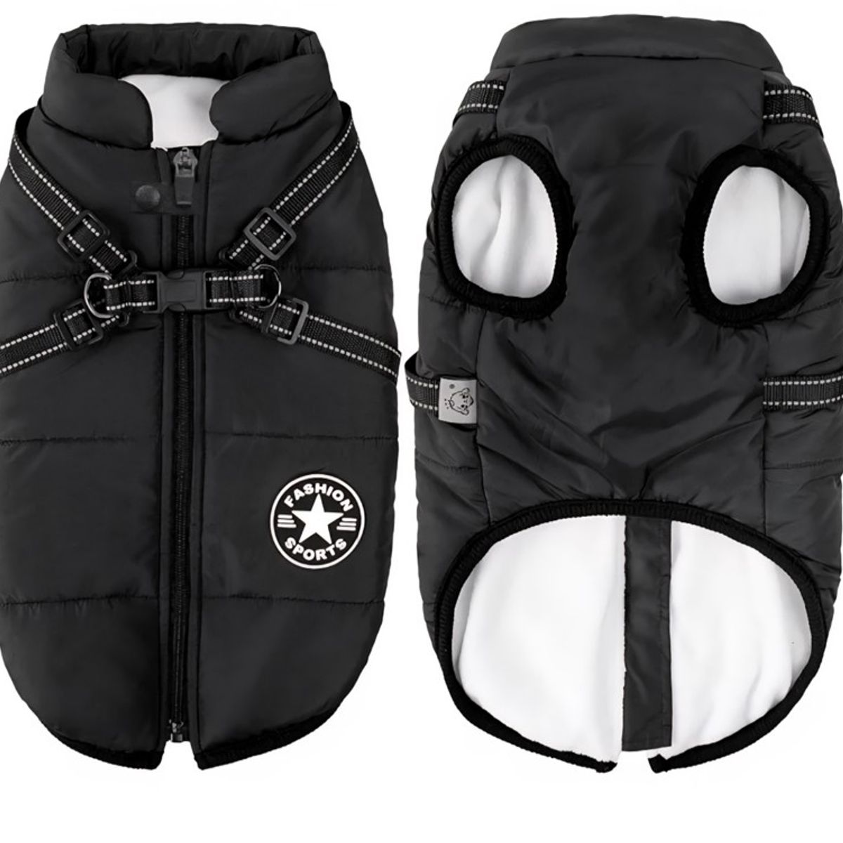 MASCO TODO - Parka Chaqueta Impermeable Perro Talla XL Negro