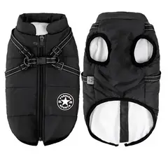 MASCO TODO - Parka Chaqueta Impermeable Perro Talla XL Negro