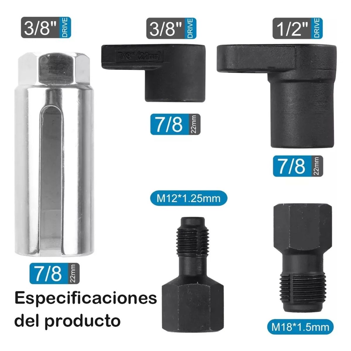KUANGYE - Kit Dados Para Sensores De Oxígeno Automotriz Universal 5 Pc