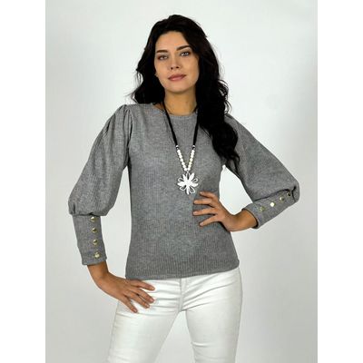 Imagen 2 del producto Polera Lanilla Manga Princesa - Rosa