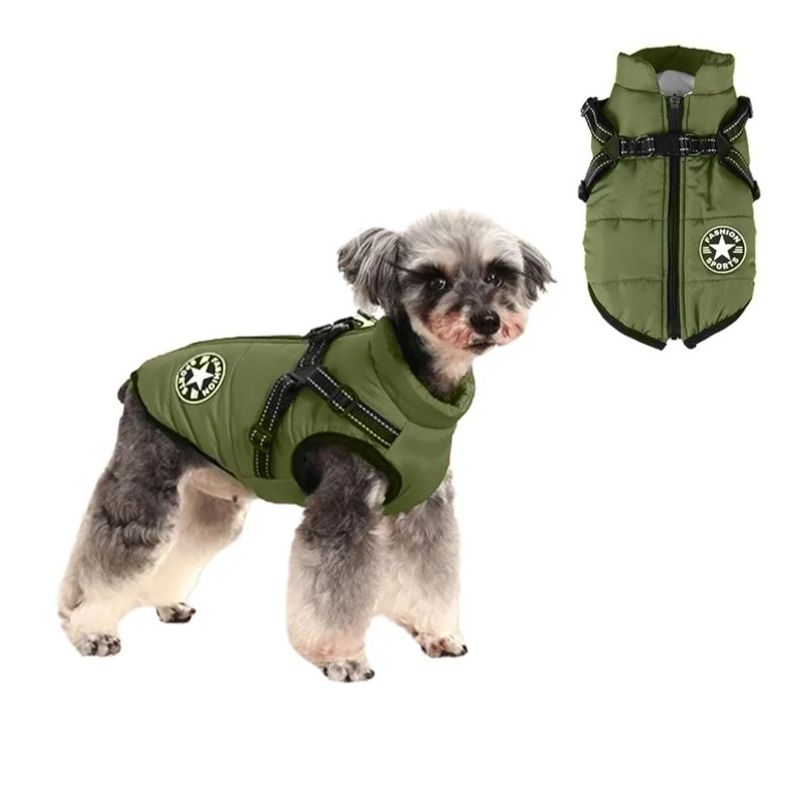 GENERICO - Parka Chaqueta Impermeable Perro Talla XL Verde