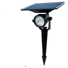 GENERICO - Foco Estaca Jardin 7w Panel Solar Ajustable Luz Calida