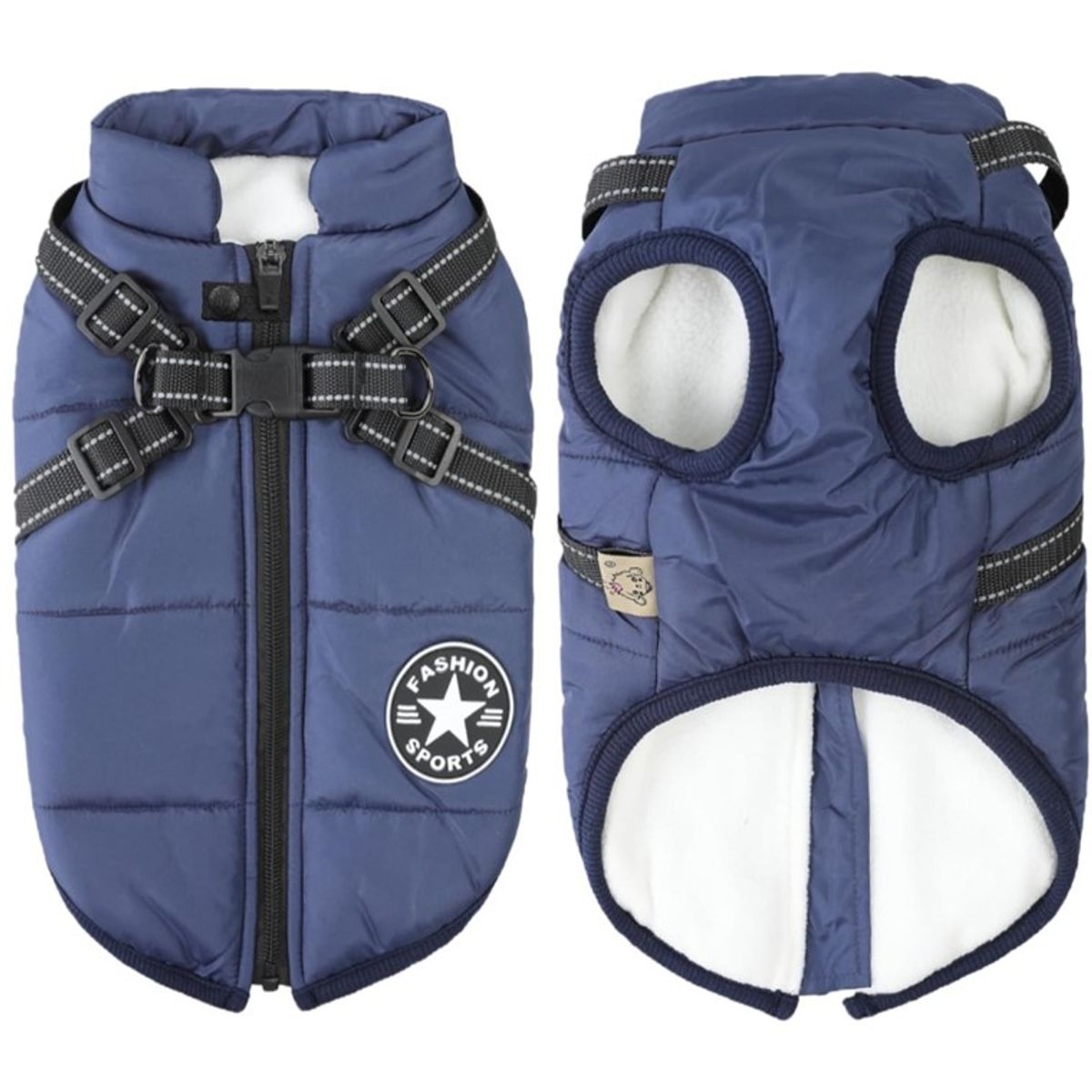 MASCO TODO - Parka Chaqueta Impermeable Perro Talla XXL Azul