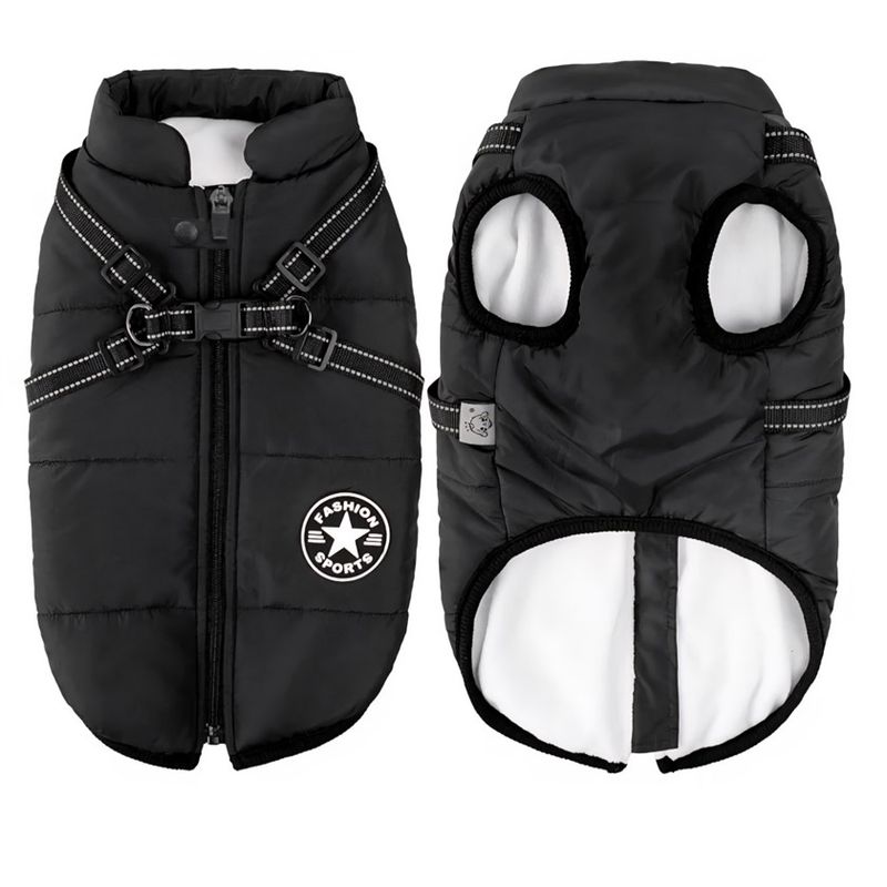 GENERICO - Parka Chaqueta Impermeable Perro Talla XXL Negro