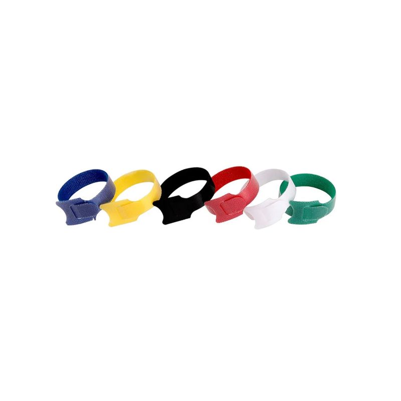 GENERICO - Set Amarra cable velcro (6 Unidades) 12 mm x 125 mm Beat Tools