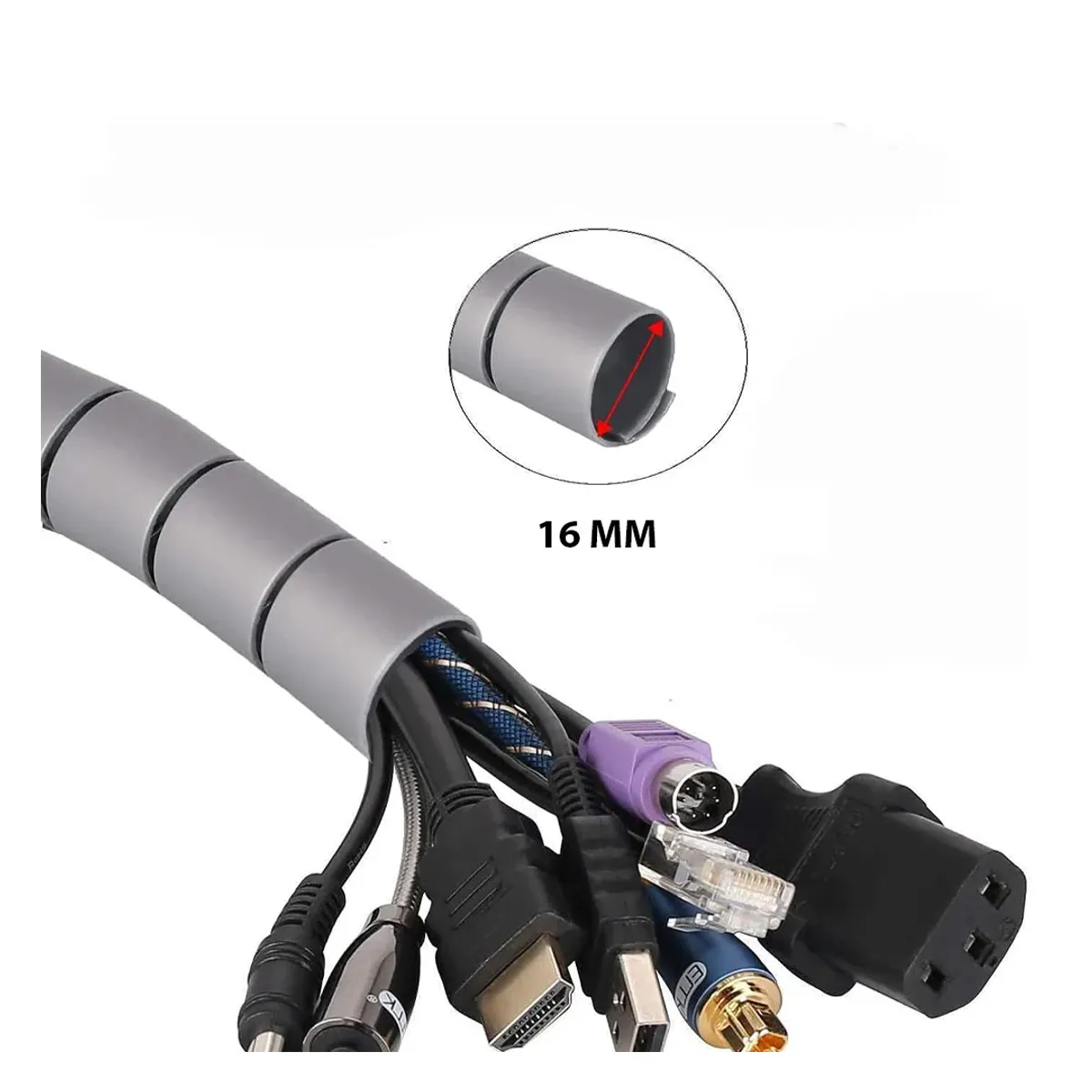 GENERICO - Kit para ordenar cables de 16 mm x 15 metros de largo Beat Tools