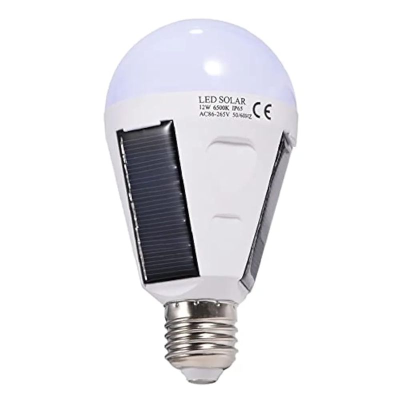 GENERICO - Ampolleta Led Solar Portatil 12w Emergencias Y Aire Libre