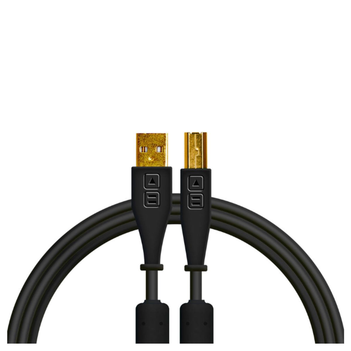 GENERICO - Cable USB-A a USB-B 1.5 Metros Negro Chroma Cables DJ Techtools