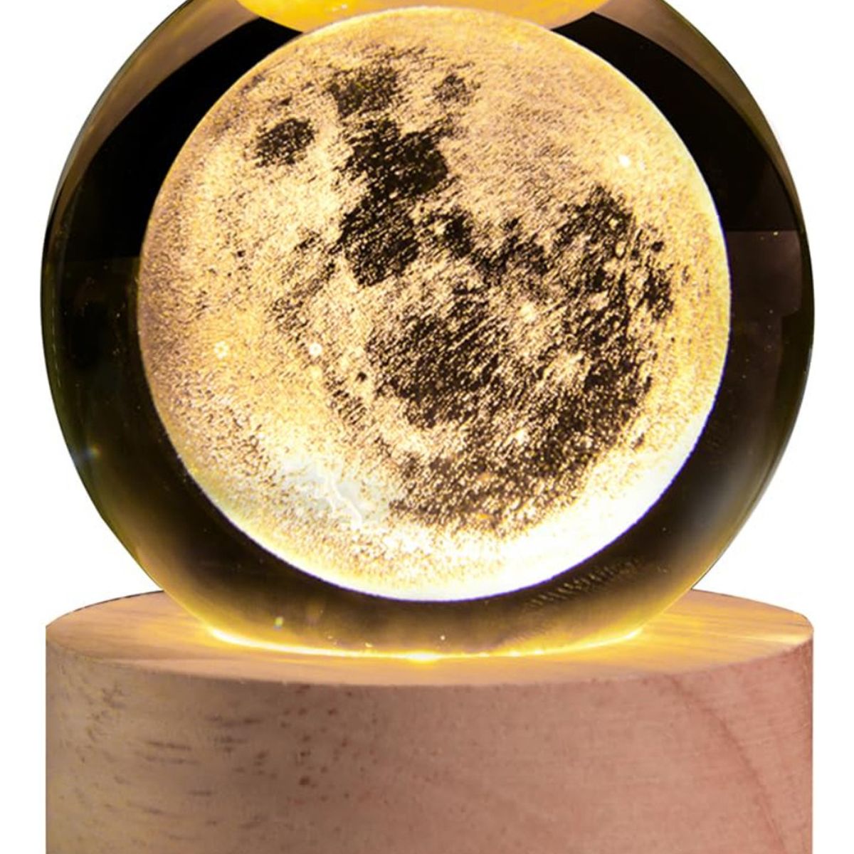 GENERICO - Luz Nocturna Infantil  Bola De Cristal Diseños 3D-Luna