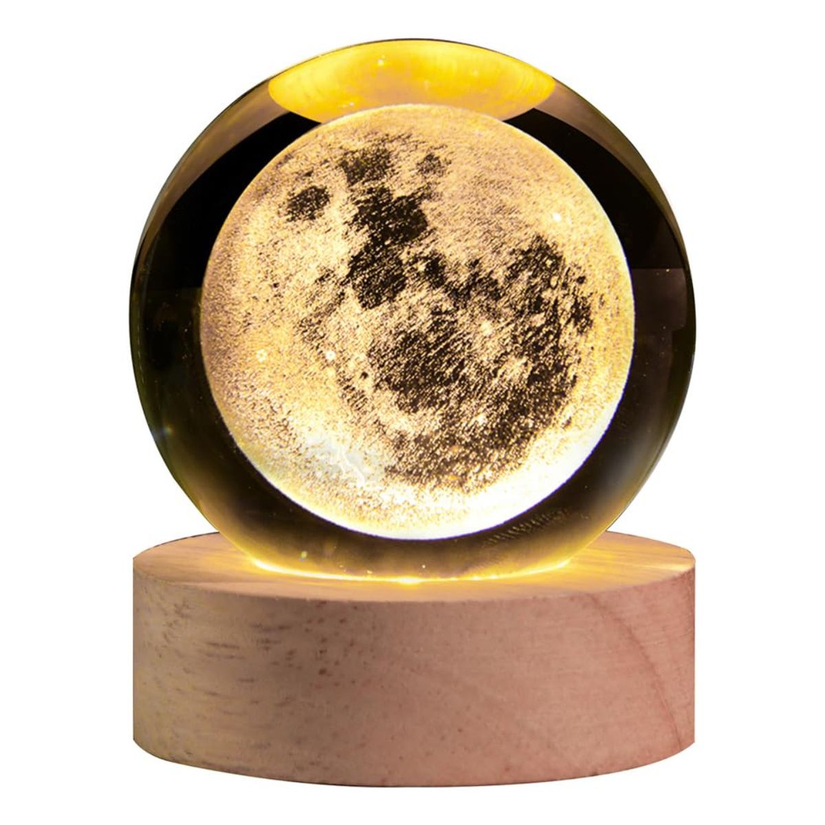 GENERICO - Luz Nocturna Infantil  Bola De Cristal Diseños 3D-Luna