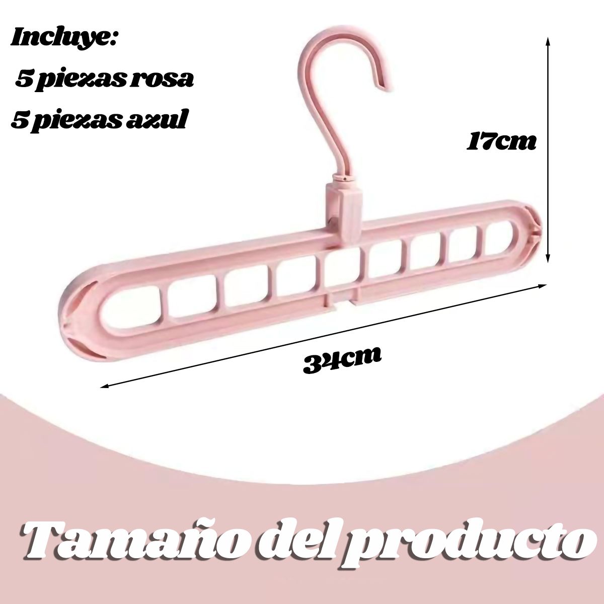 EINICIO - 10pcs Ganchos Mágicos Para Ahorrar Espacio De Clóset