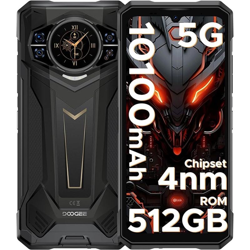 DOOGEE - DOOGEE S200 Plus 5G Celular, 32GB+512GB, 100MP, pantalla 6.72
