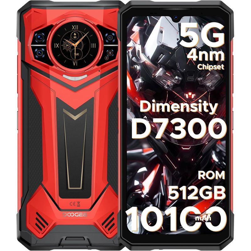 DOOGEE - DOOGEE S200 Plus 5G Celular, 32GB+512GB, 100MP, pantalla 6.72