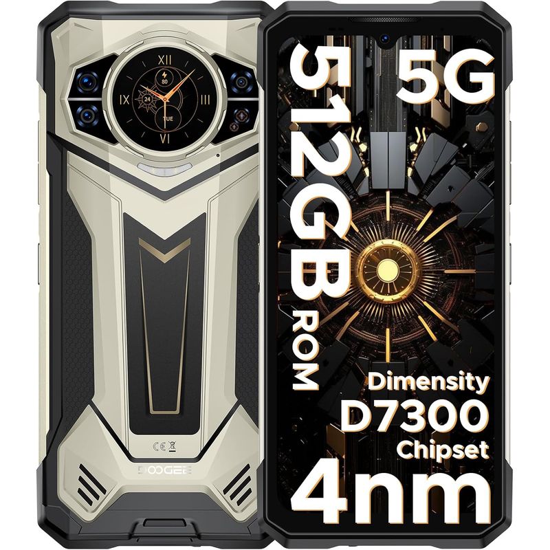 DOOGEE - DOOGEE S200 Plus 5G Celular, 32GB+512GB, 100MP, pantalla 6.72