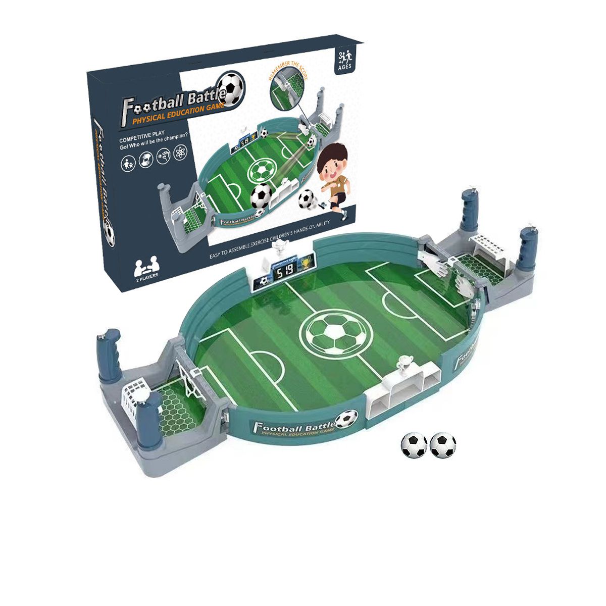 EDWINAYY - Juego De Mesa Futbol Portátil Plastico Para Ni?os